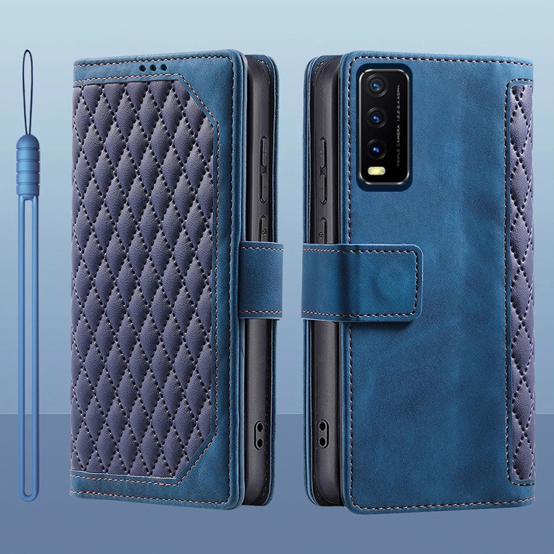Bao Da Điện Thoại Dạng Ví Nắp Lật Cho vivo y20 y20s y20a y20g vivo y12s y11s vivo y20 2021 2020