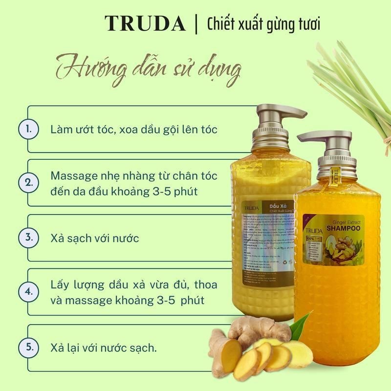 Mô tả Dầu Gội - Dầu Xả Hữu Cơ Gừng Tươi Giúp Mượt Tóc, Giảm Rụng Tóc và Gàu Ngứa cho Nam Nữ - 4