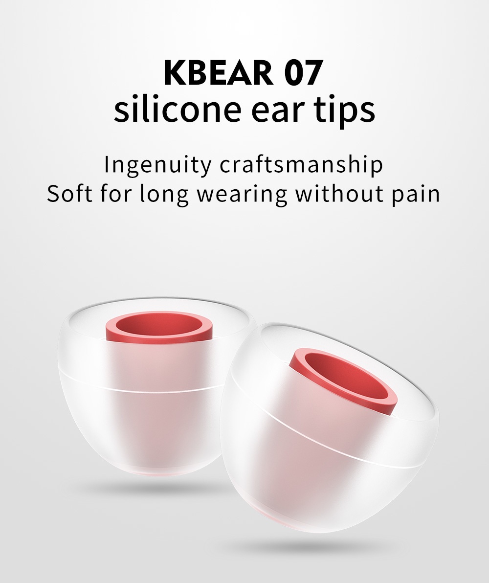 1 Cặp (2 Cặp) Tai Nghe KBEAR 07 Silicone Nâng Cấp Cách Âm Kèm 5 Cặp (10 ...