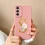 Ôp Điện Thoại Silicon Dẻo Họa Tiết Hoa & Chữ Cái Xinh Xắn Cho samsung galaxy a15 4g samsunga15 a 15 5g Ốp
