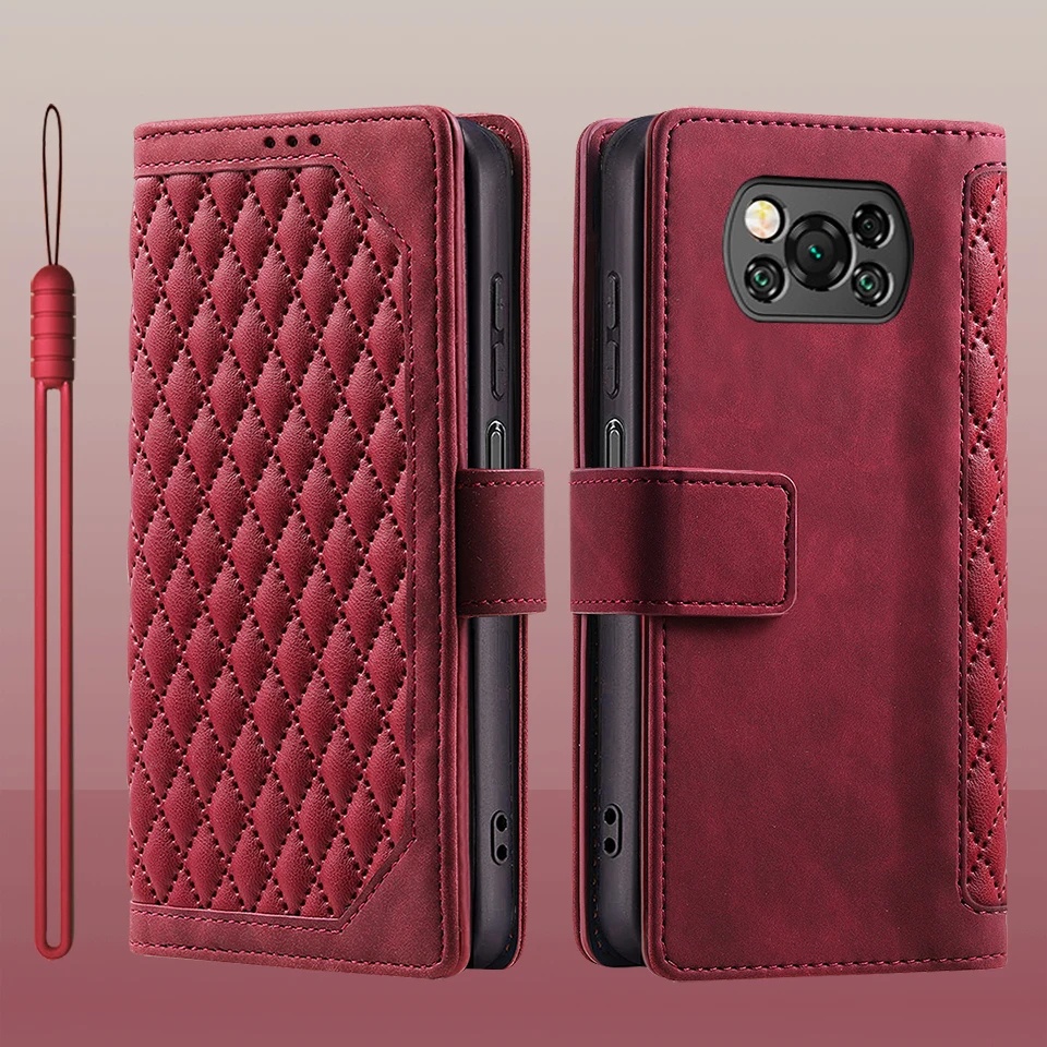 Bao Da Điện Thoại Dạng Ví Nắp Lật Hít Nam Châm Có Ngăn Đựng Thẻ xiaomi poco x3 nfc x 3 pro poco x3 pro poco x3