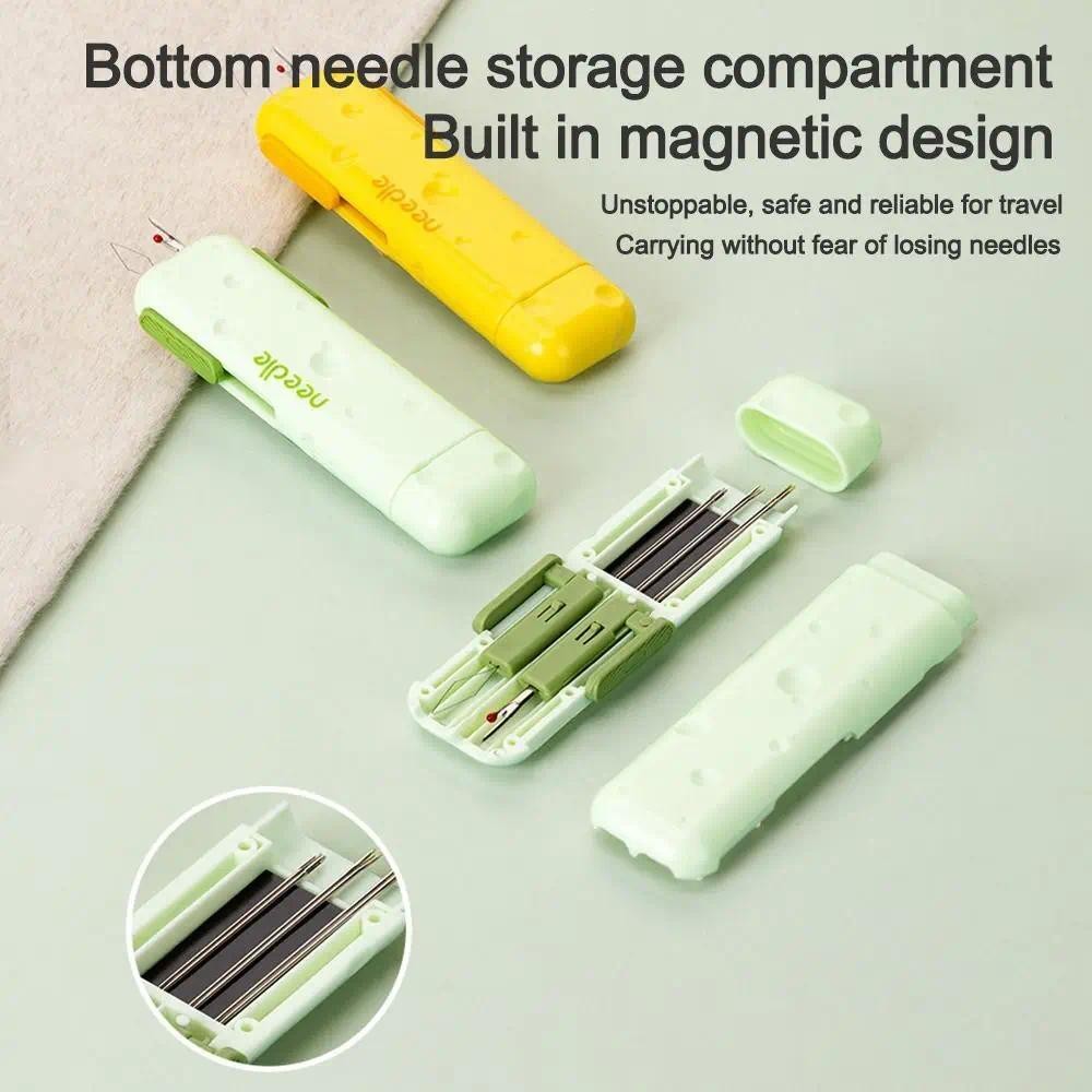 2 Chiếc Đa Năng Cắm Kim Ren Cho Máy May 3in1 Needlework Co Giãn Chọn Chủ Đề Tẩy Hai Đầu Đường May Ripper Dụng Cụ