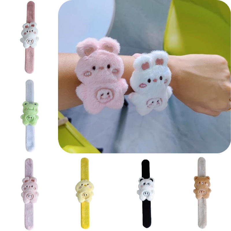 Dễ thương và vui nhộn gấu bông Capybara kẹp tay đồ chơi sang trọng mềm nhồi voi sư tử gấu trúc động vật vỗ tay và clasp đồ chơi vòng tròn