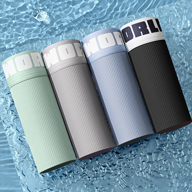 Mô tả Ecmln Quần Lót Boxer Lụa Lạnh Siêu Mỏng Thoáng Khí Thoải Mái Cho Nam Giới Có size Lớn - 5