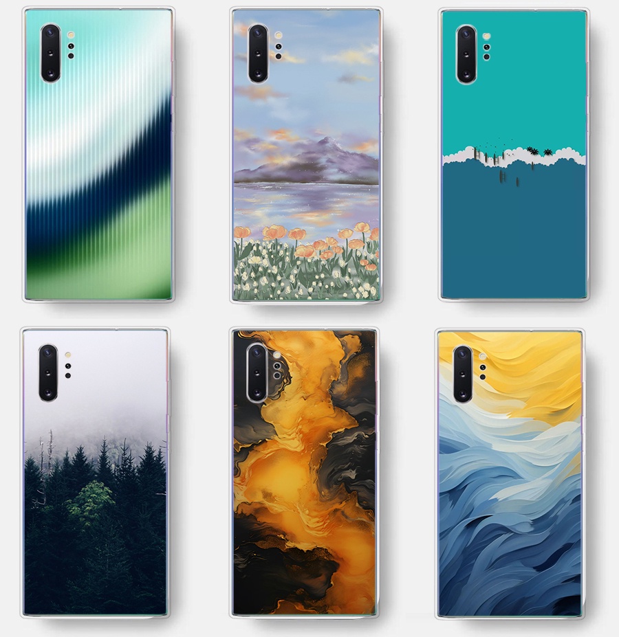Ôp Điện Thoại Silicon Dẻo Thời Trang Sang Trọng Cho samsung galaxy note 10 plus Ốp