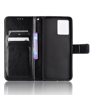 Bao Da pu Điện Thoại Nắp Lật Kèm Ngăn Đựng Thẻ Cho oppo reno7 reno8 4g oppo reno 7 8 4g