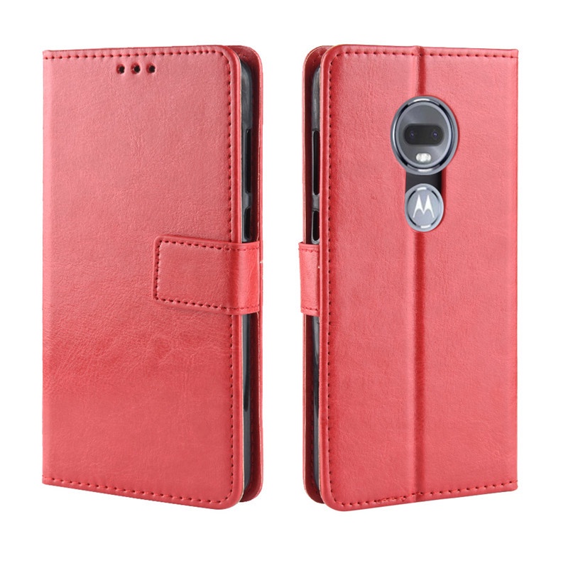 Dành Cho Motorola Moto G7 Power G6 Play Case Lật Sang Trọng Ví Da PU Vỏ Điện Thoại Có Giá Đỡ Thẻ