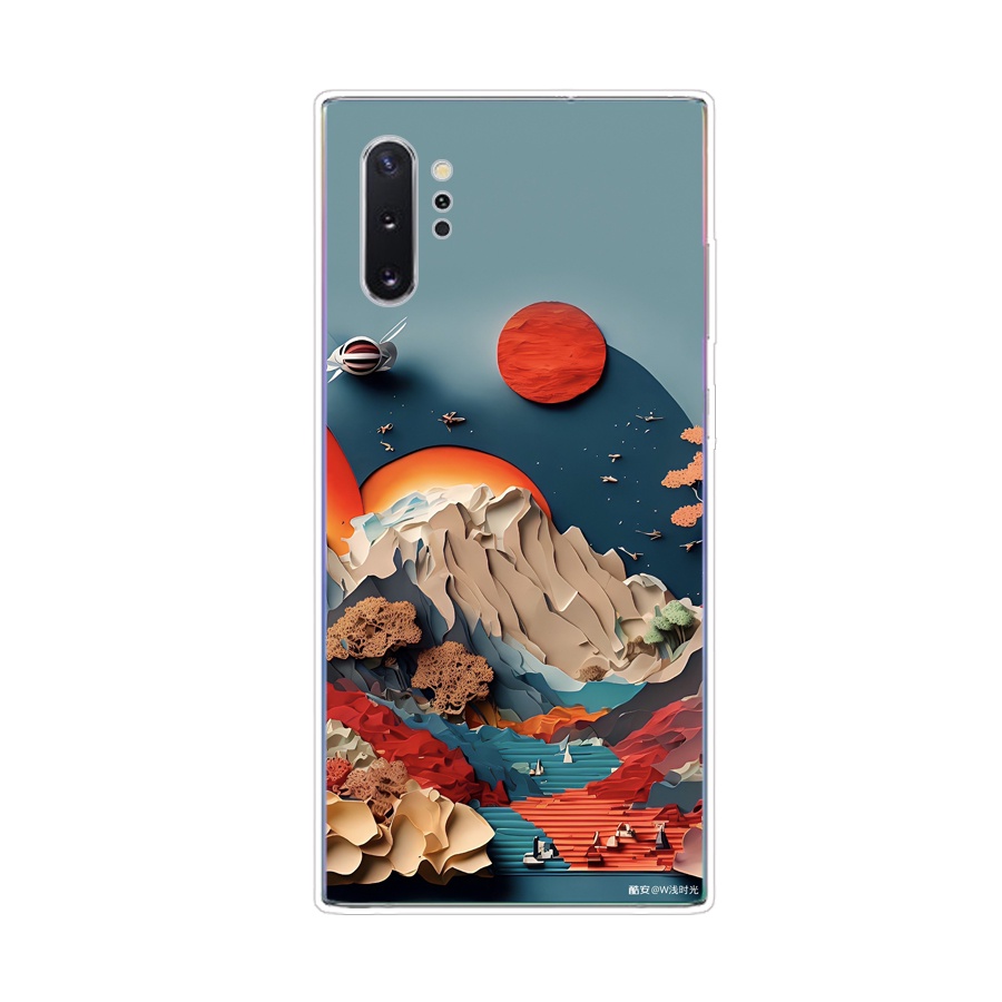 Ôp Điện Thoại Silicon Dẻo Thời Trang Sang Trọng Cho samsung galaxy note 10 plus Ốp