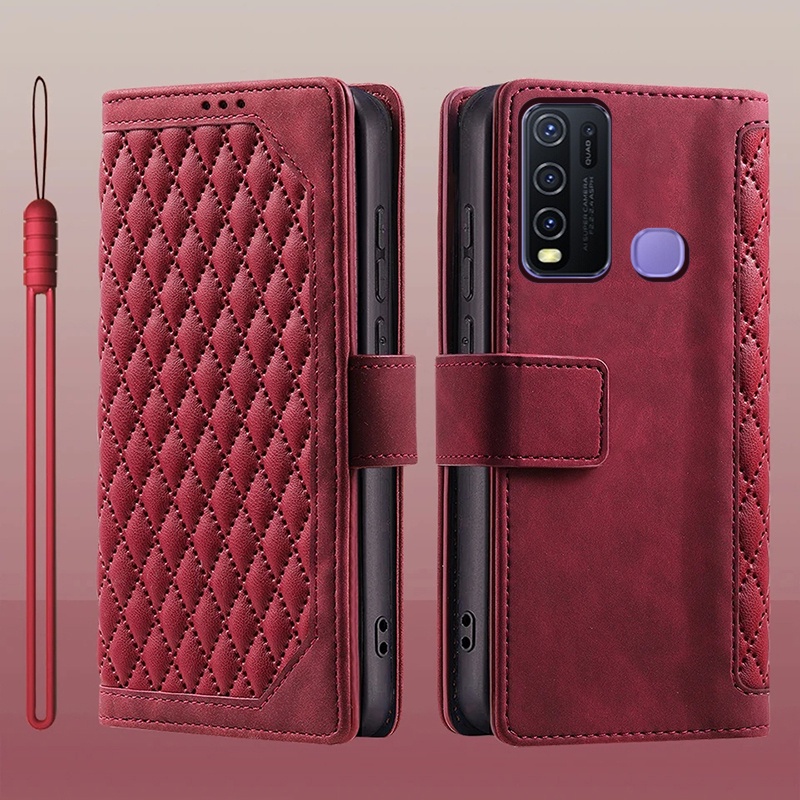 Bao Nắp Gập Chất Giả Da Nhiều Màu Cho Điện Thoại vivo y50 vivo y30 vivo y30i
