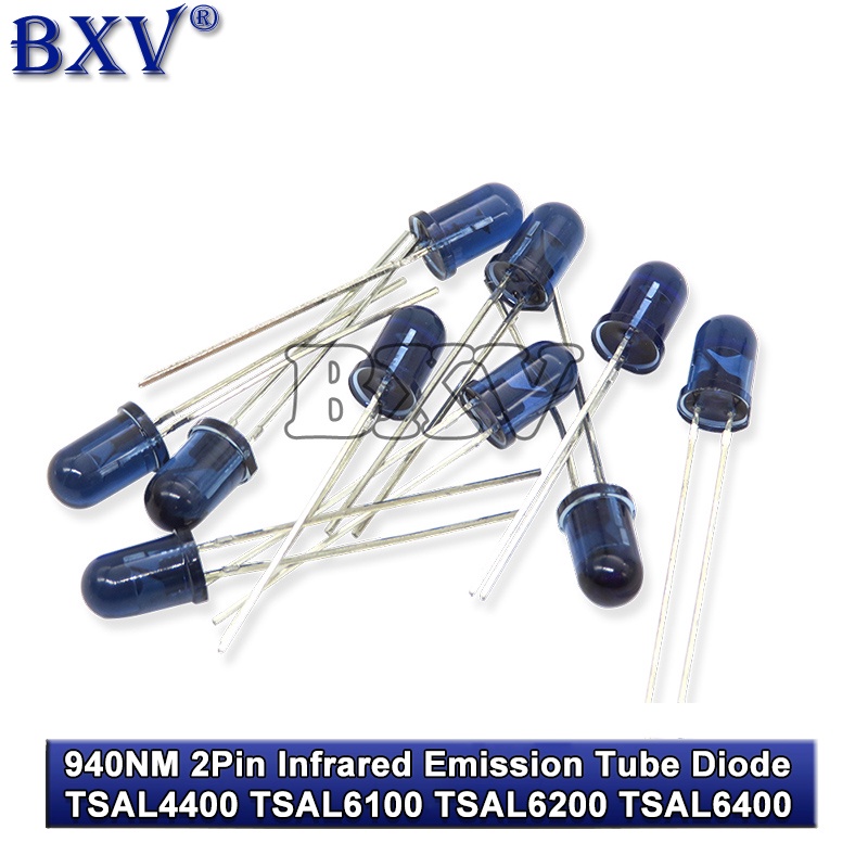 Set 10 Điốt Hồng Ngoại 940nm 2pin 3mm 5mm TSAL4400 TSAL6100 TSAL6200 ...