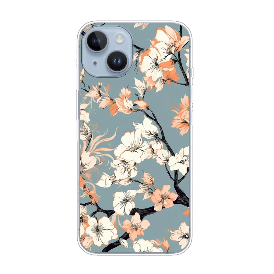 Ôp Điện Thoại Silicon Dẻo Họa Tiết Hoạt Hình Dễ Thương Cho iphone 13 14 15 plus Ốp