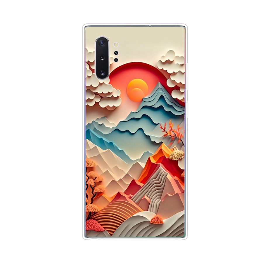 Ôp Điện Thoại Silicon Dẻo Thời Trang Sang Trọng Cho samsung galaxy note 10 plus Ốp