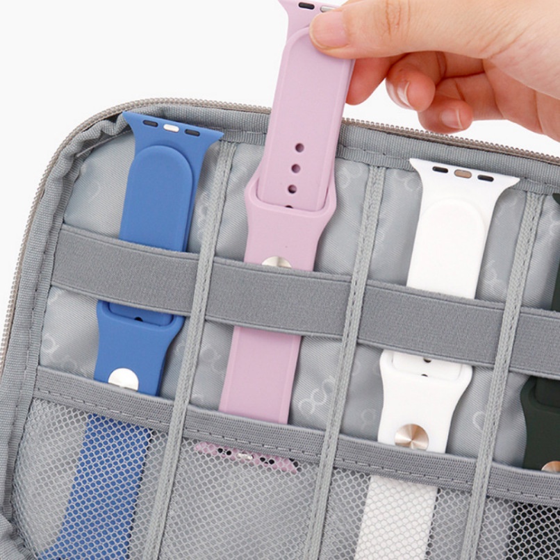 Đồng Hồ Hộp Bảo Quản Người Tổ Chức Du Lịch Di Động Mang Theo Cho iWatch Dây Đồng Hồ Dây Đeo Đồng Hồ Túi Tổ Chức Cho Đồng Hồ Thông Minh Sạc Tai Nghe Phụ Kiện Đồng Hồ