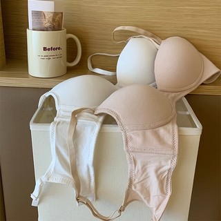 Áo Ngực cotton Không Gọng 3 / 4 cup Mềm Mại Thân Thiện Với Da Không Đường May Cho Nữ