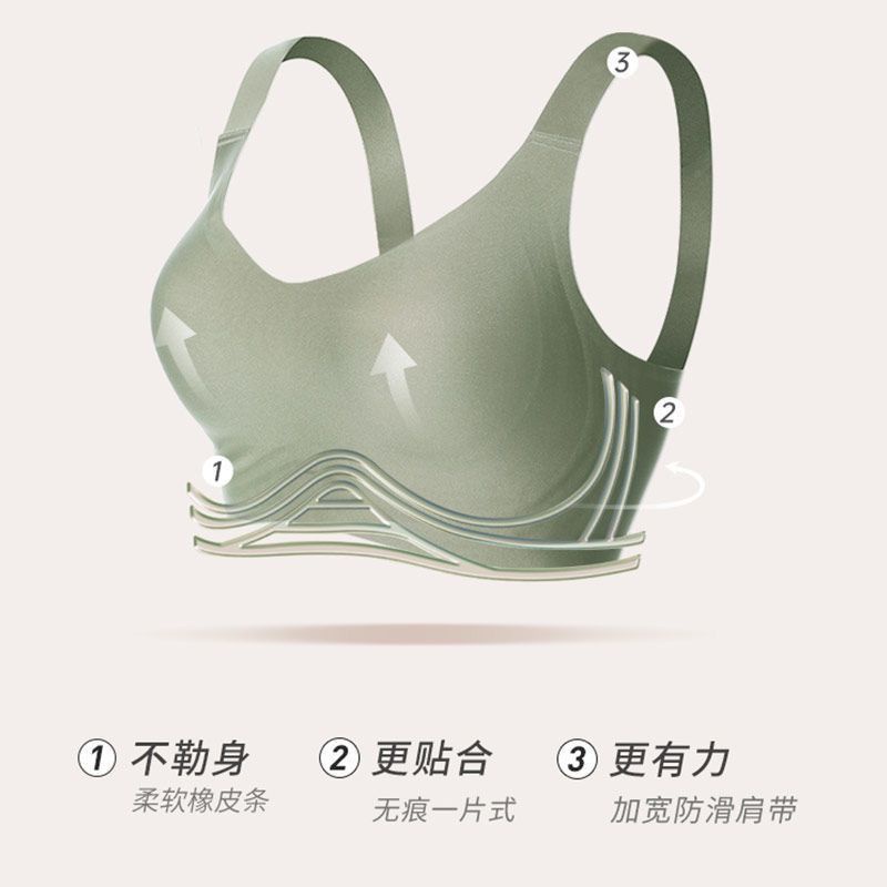 Áo Lót Nâng Ngực Không Gọng Không Đường May Chống Chảy Xệ Cho Nữ