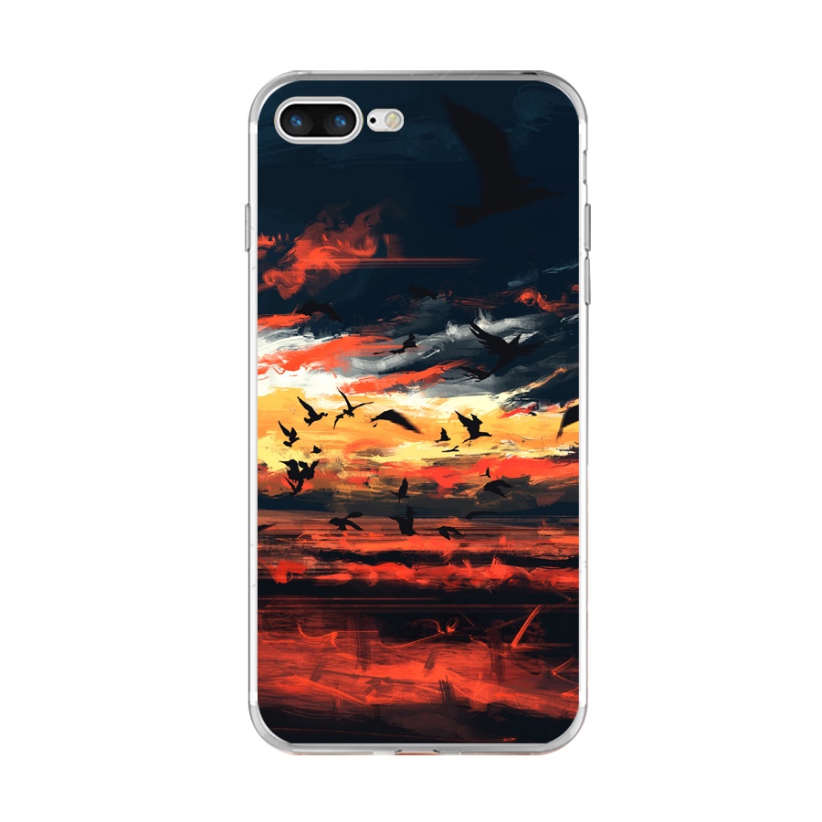 Ôp Lưng silicone Dẻo Họa Tiết Đa Dạng Cho iphone 7 8 plus Ốp