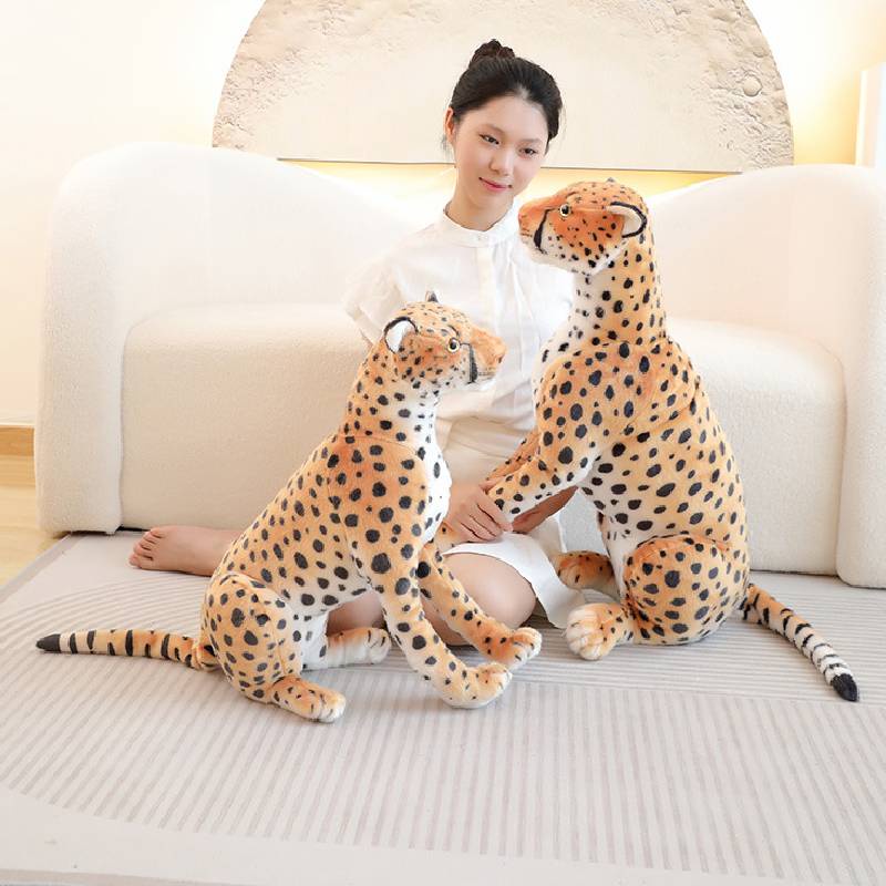Búp bê sang trọng da báo đáng yêu Mảnh và trang trí hoàn hảo