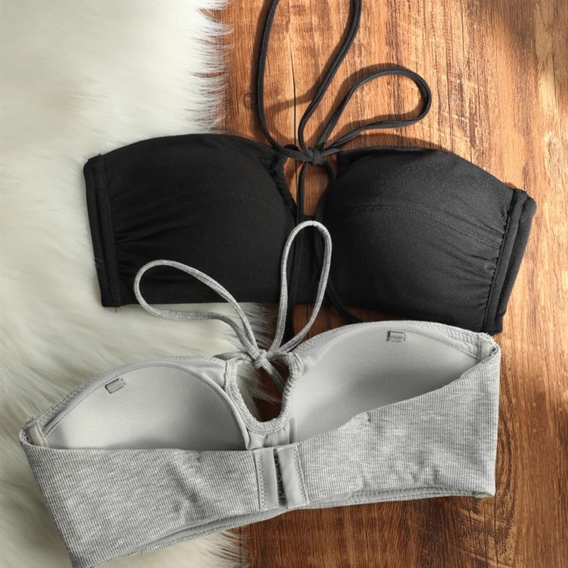 Áo Ngực cotton Mềm Không Dây Nâng Ngực Chống Trượt Thoải Mái Gợi Cảm Cho Nữ
