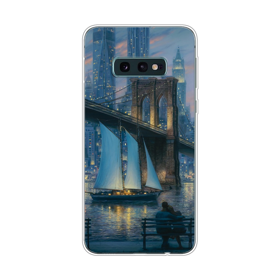 Ôp Điện Thoại Silicon Dẻo Họa Tiết Hoạt Hình Dễ Thương Cho samsung galaxy s10e Ốp