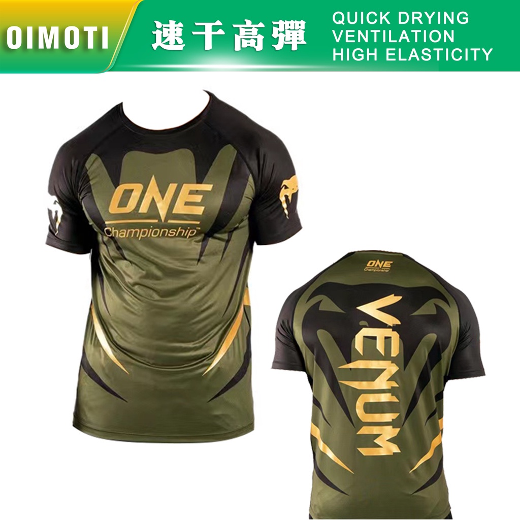 Áo thun bó sát ngắn tay VENUM Venom Mma mới nhanh khô và thấm mồ hôi, thích hợp cho nam chạy bộ, tập thể dục và đi bộ đường dài