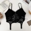 Áo bra ren hoa áo 2 dây có mút ngực kiểu croptop sang chảnh