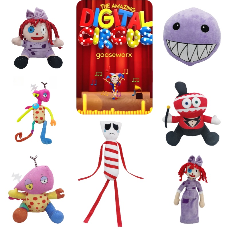 Kỹ Thuật Số Tuyệt Vời The Circus Sang Trọng Số Ma Thuật Xiếc Thỏ Chú Hề Đồ Chơi Vui Nhộn Và Bong Bóng Tím Playful