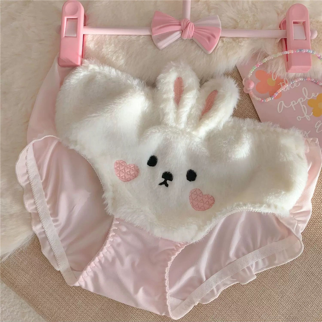 Nữ Ngọt Ngào Cô Gái Ấm Áp Quần Lót Bé Gái Dễ Thương Sang Trọng Nguyên Chất Cotton Giữa Eo Quần Short Nữ