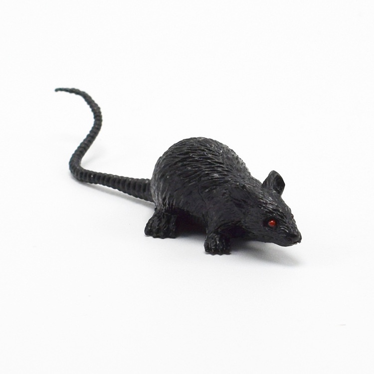 Mô hình đồ chơi chuột Mini đáng sợ cho Halloween Pranks Chất liệu nhựa Kích thước 9cm