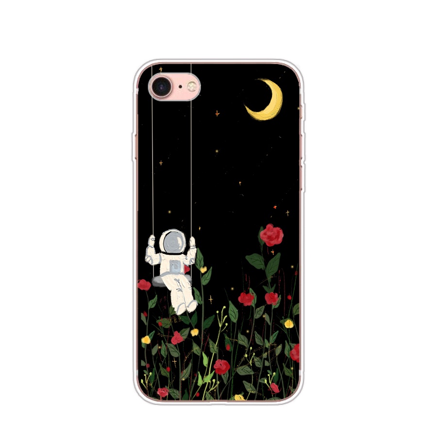 Ôp Điện Thoại Silicon Dẻo Thời Trang Sang Trọng Cho iphone 7 8 se 2020 Ốp