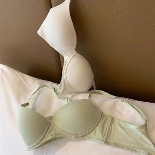 Áo Ngực cotton Không Gọng 3 / 4 cup Mềm Mại Thân Thiện Với Da Không Đường May Cho Nữ