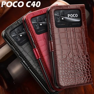 XIAOMI Bao Da Điện Thoại Dạng Ví Nắp Lật Cho poco c40 poco c40 poco c40 poco c40 c 40 pococ40