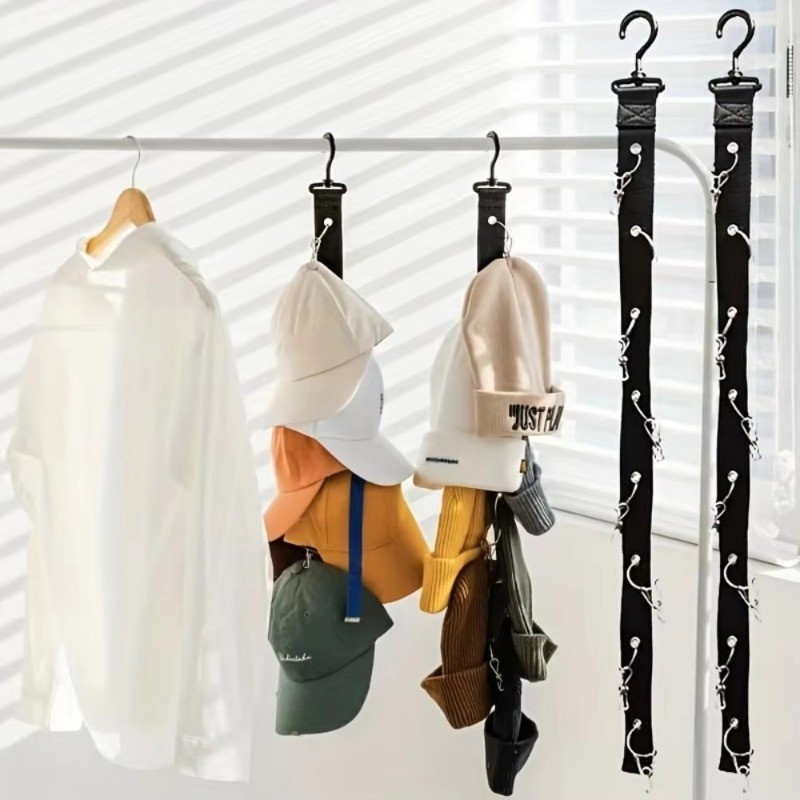 2 Chiếc Mũ Đa Năng Móc Tủ Quần Áo Lưu Trữ DIY Móc Treo Tất Túi Đồ Chơi Bộ Sưu Tập Dụng Cụ 8 Kẹp Treo Tủ Quần Áo Tổ Chức Đồ Dùng Bảo Quản Gia Đình