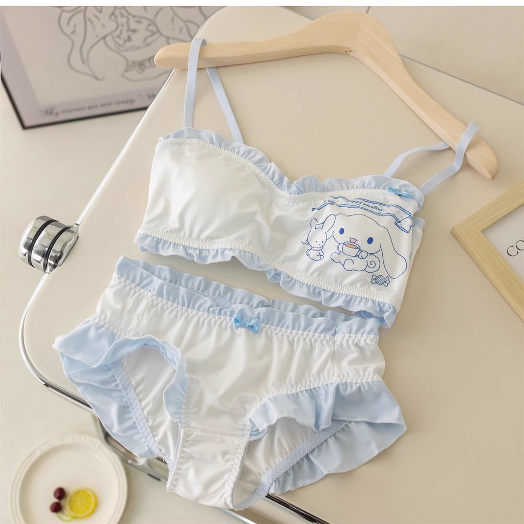 Áo Ngực Không Dây Có Mút Đệm 3 / 4 In Hoạt Hình Dễ Thương Cho Bạn Gái