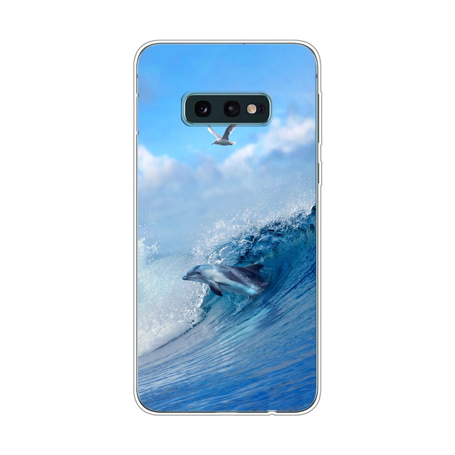 Ôp Điện Thoại Silicon Dẻo Họa Tiết Hoạt Hình Dễ Thương Cho samsung galaxy s10e Ốp