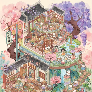 Enwei 3 Cái [Bistro Series] Vintage Siêu Lớn 3D Tạp Chí Dán Chống Thấm Nước Giấy Thêu Sò Chất Liệu Sổ Lưu Niệm Bộ