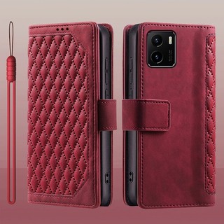 Bao Nắp Gập Chất Giả Da Nhiều Màu Cho Điện Thoại vivo y15s 2021 vivo y15a 2021 vivo y01