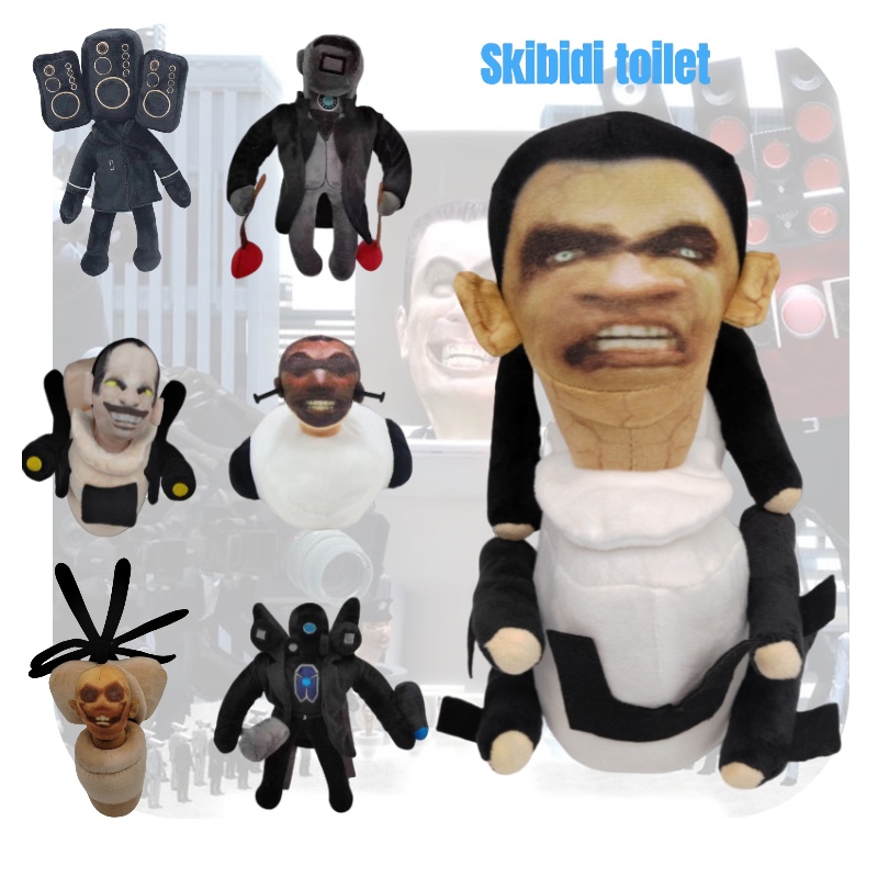 Skibidi Toilet Sang Trọng Nhồi Bông Và Giải Trí 2830cm Hình