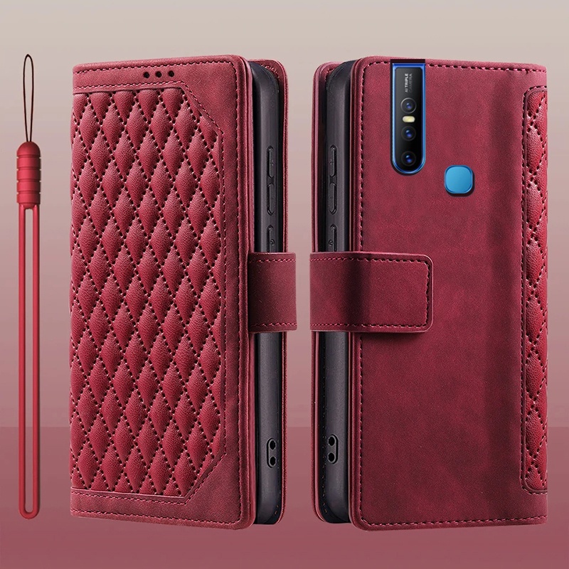 Bao Nắp Gập Chất Giả Da Nhiều Màu Cho Điện Thoại vivo v15 pro vivo v15 vivo v 15 pro