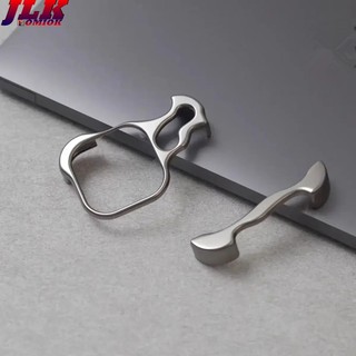 [JLK] Shape-Speciald Zinc Alloy Frameless Phone Case For iPhone 14 15 13 Pro Max Plus Lens Protection Metal Anti-Drop Protective Case