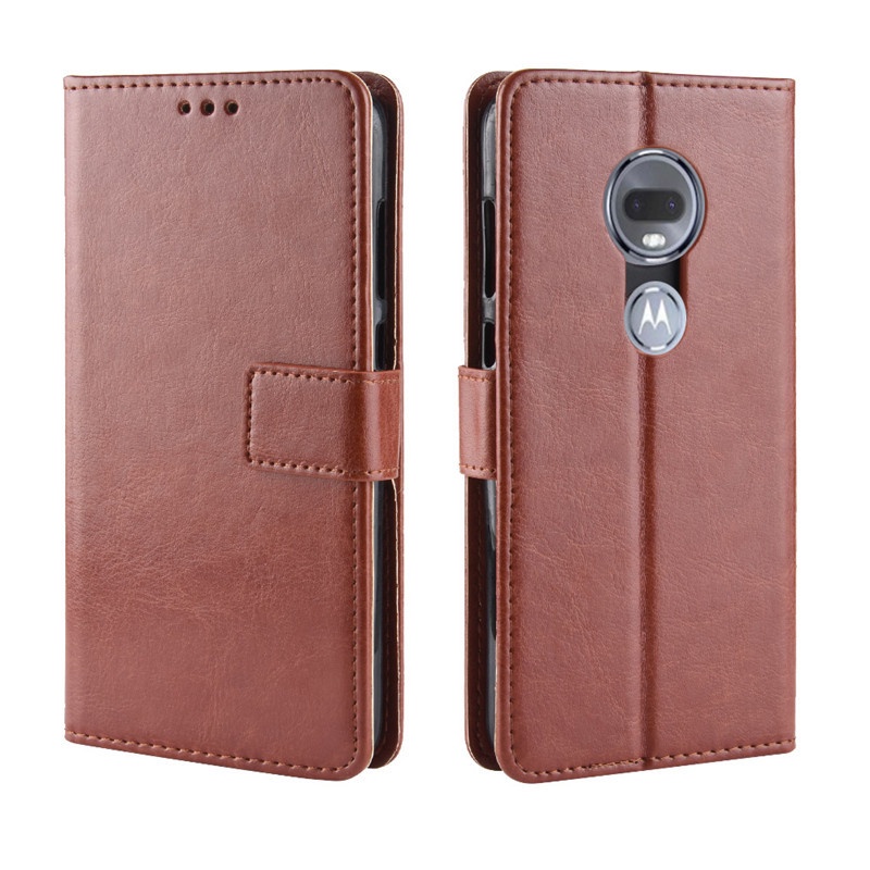 Dành Cho Motorola Moto G7 Power G6 Play Case Lật Sang Trọng Ví Da PU Vỏ Điện Thoại Có Giá Đỡ Thẻ