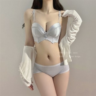 Bộ Áo Ngực + Quần Lót Không Đường May Nâng Ngực Thời Trang Quyến Rũ Cho Nữ
