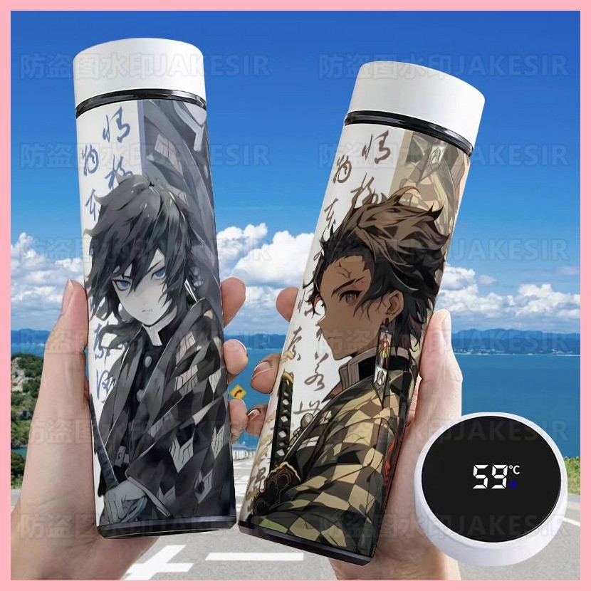 Bình Chân Không Demon Slayer Tomioka Nezuko Zenitsu shinobu Demon Slayer Anime Hàng Hóa Thông Minh Sinh Viên Bình Hút Chân Không Giá Trị Cao Đo Nhiệt Độ Hiển Thị Nhiệt Độ Nước