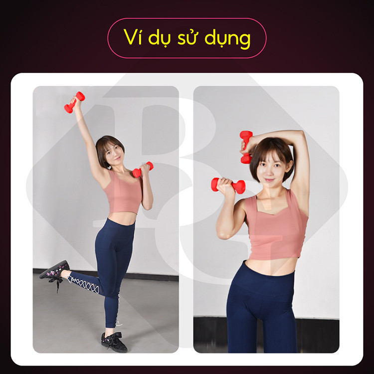 Mô tả BG - Tạ tay (1chiếc ) có từ 1kg - 5kg - Tạ đặc ruột bọc cao su nhám đủ cân chỉ việc tập - 7