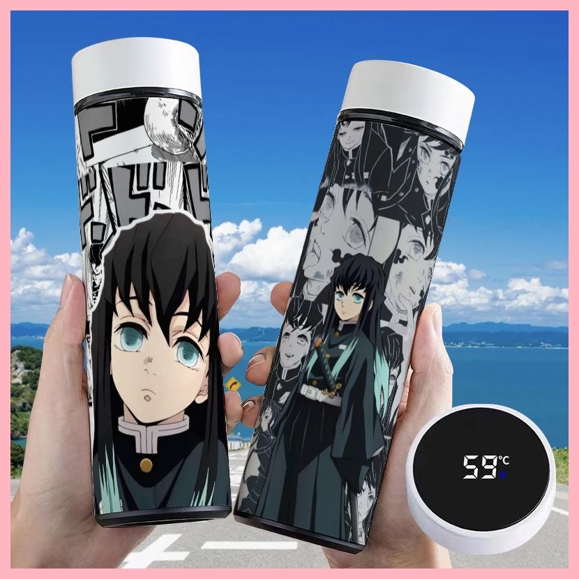 Bình Chân Không Demon Slayer Tomioka Nezuko Zenitsu shinobu Demon Slayer Anime Hàng Hóa Thông Minh Sinh Viên Bình Hút Chân Không Giá Trị Cao Đo Nhiệt Độ Hiển Thị Nhiệt Độ Nước