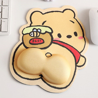 Bộ đệm cổ tay hình gấu Pooh và mật ong Hewes Bộ đệm chuột + Bộ bàn phím