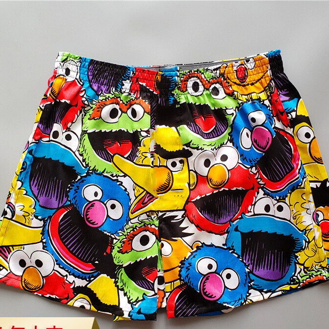 Lanlanlan ~ Size Lớn Mỡ mm Sesame Street Bánh Ngọt Quái Vật Hoạt Hình Anime Rời Cao Cấp Quần Nhà Có Thể Mặc Bên Ngoài