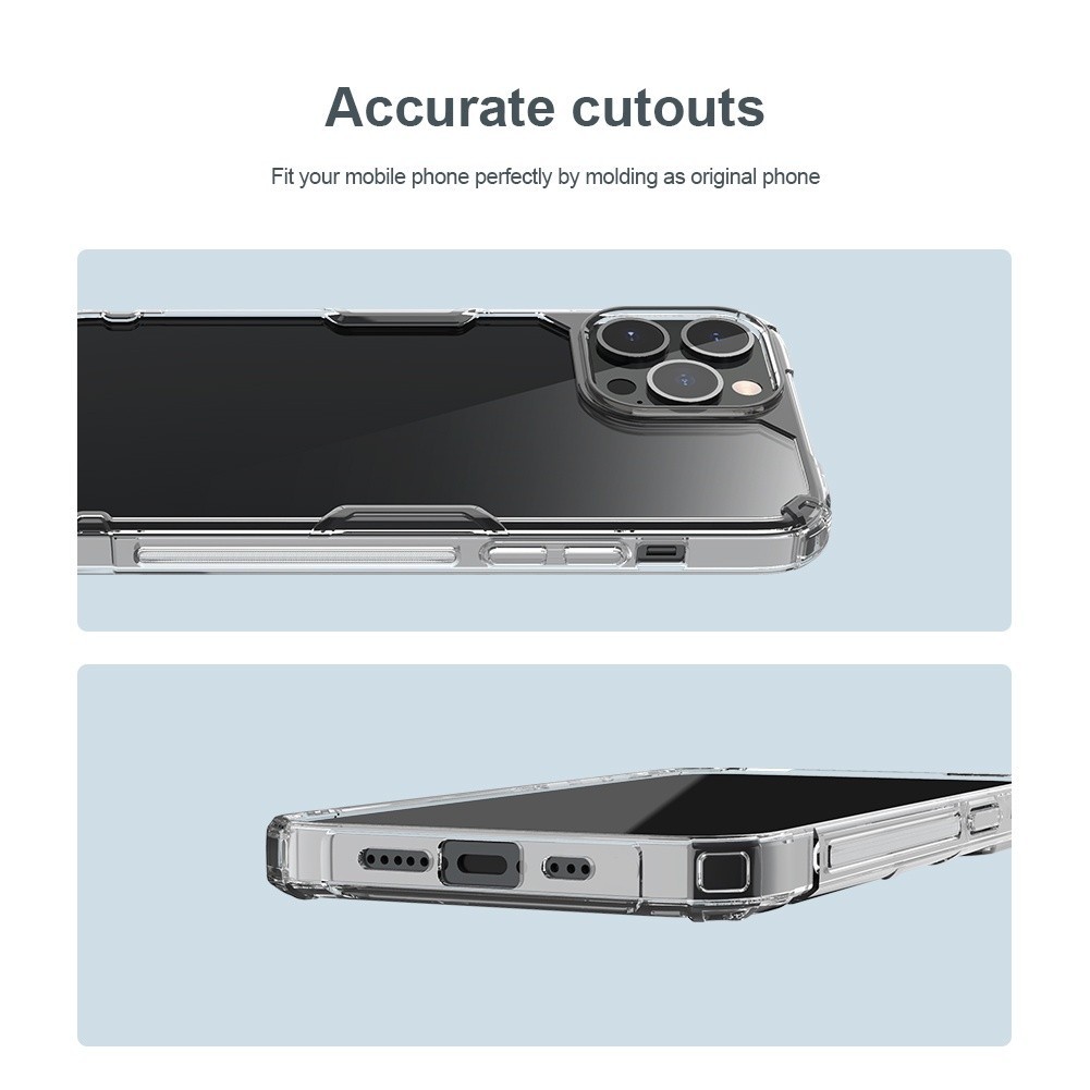 Mô tả Ốp Lưng Trong Suốt Nillkin Cho iPhone 16 Pro Max 15 Pro Max 14 Pro Max 13 Pro 16 Pro Nature Pro Ốp lưng Trong Suốt Túi Khí Chống Sốc Ốp Lưng - 12