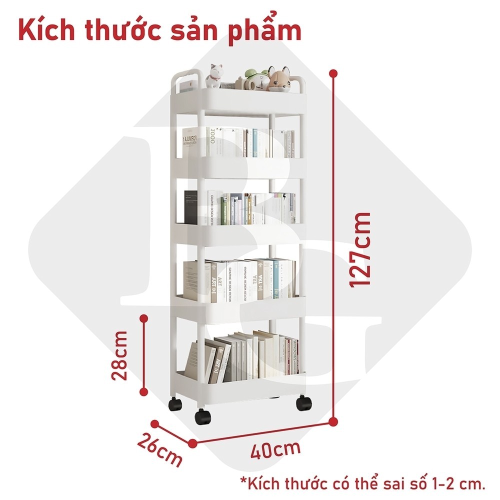 Mô tả bg.company2017- Kệ Tiện Lợi,Xe Đẩy Spa YTC Để Đồ Đa Năng, bánh xe không có khóa - 10
