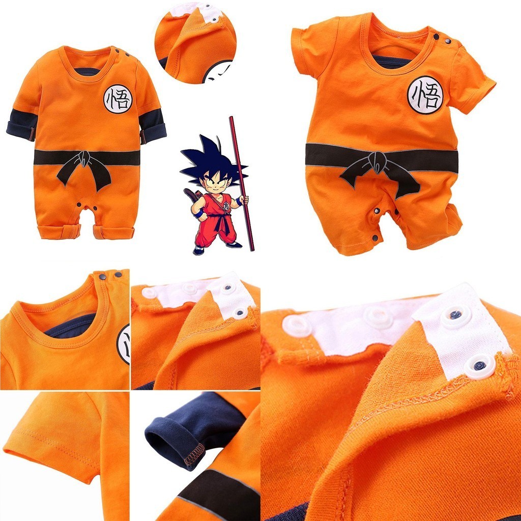 Bé Trai Sơ Sinh Dragon Ball Z Cosplay Áo Liền Quần Body Trang Phục Trang Phục Halloween