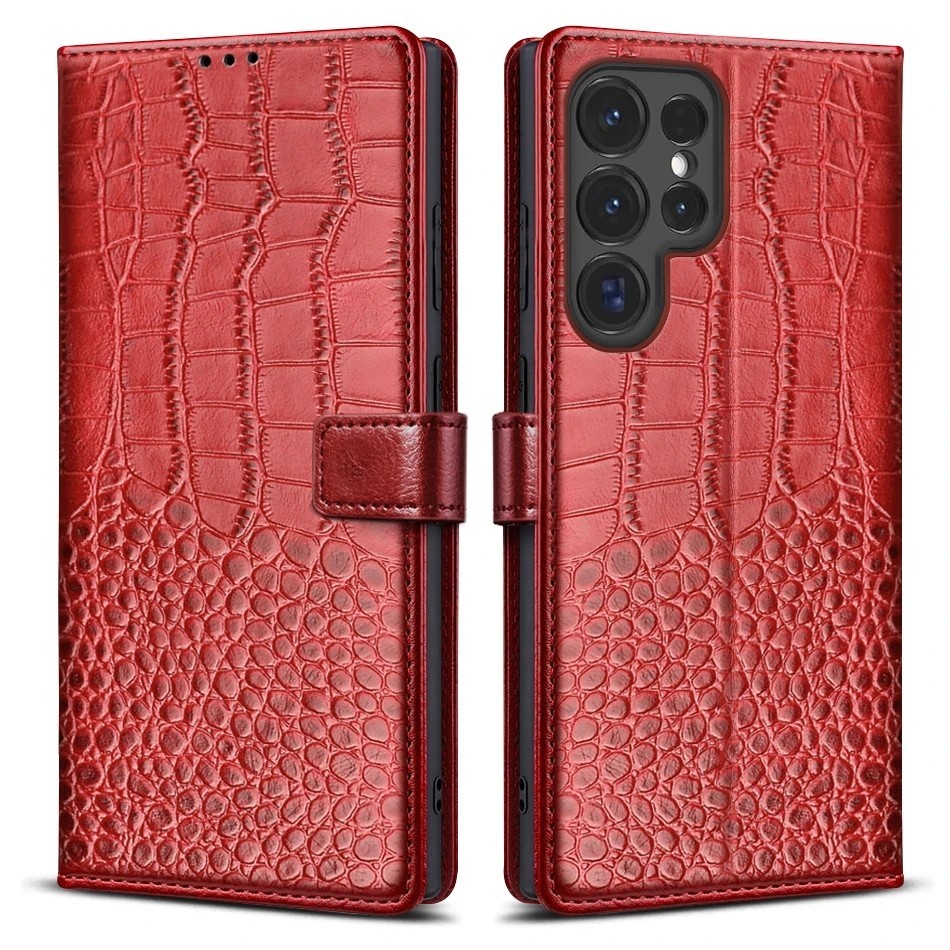 Ốp da lật cho Samsung Galaxy S23 S24 Ultra S22 Plus S21 FE S20 Ultra Note 20 Ultra S23 + S24 + Plus